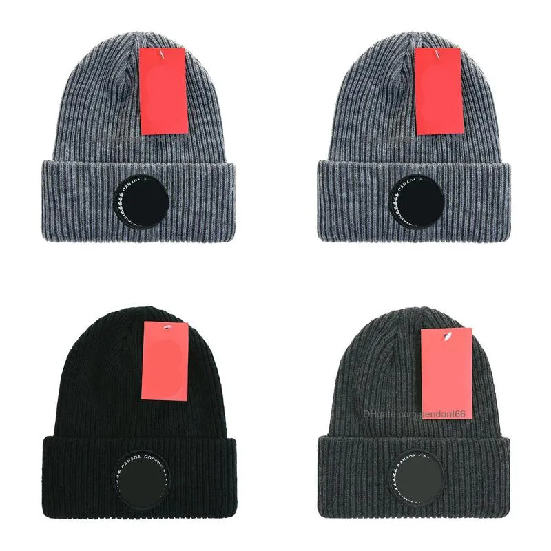 Beanie/Skull Caps Wholesale Designer Knitted Hat Ins Canadaa Winter Hats Classic Letter Goose Print H6-7.29 Drop Delivery Fashion Ac Dhclh