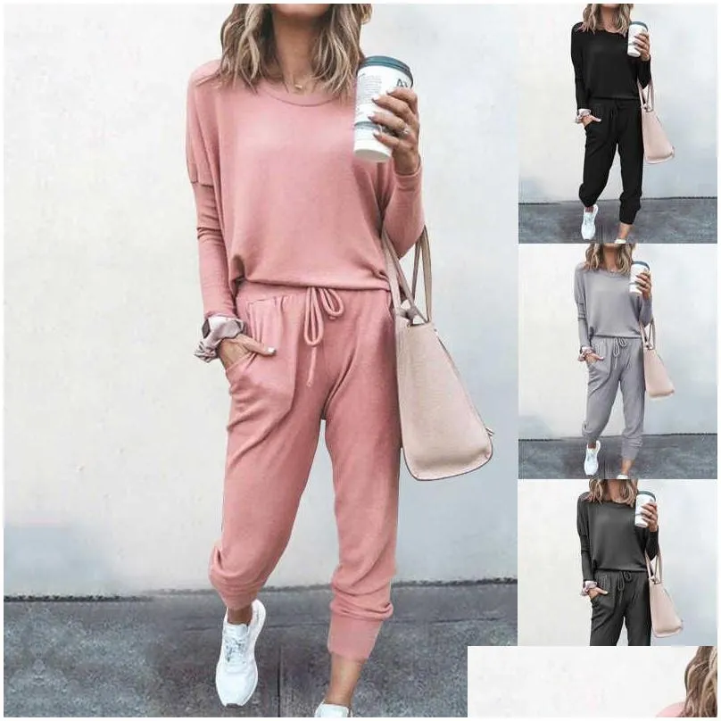 Women`s Tracksuits Jogging Suits for Women Casual 2 Piece Spring and autumn sports and fitness wear Long Pant Set Sweatsuits Tracksuits