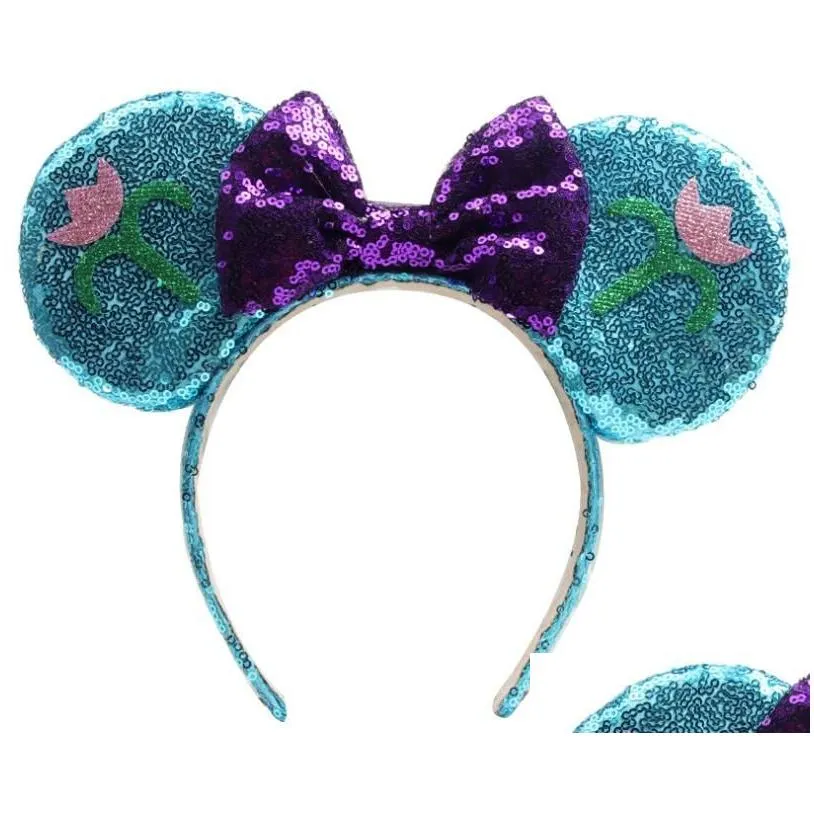 hair accessories mouse ears headband sequins bows charactor for women festival hairband girls partyhair