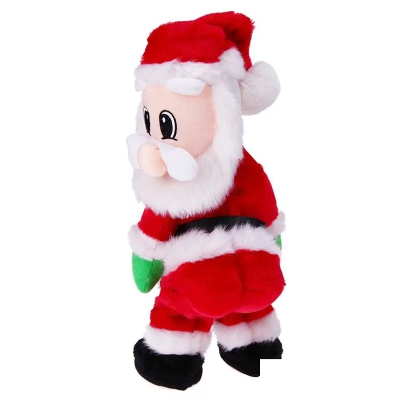 Christmas Decorations Gift Dancing Electric Musical Toy Santa Claus Doll Twerking Singing1 Drop Delivery Home Garden Festive Party Su Ototb