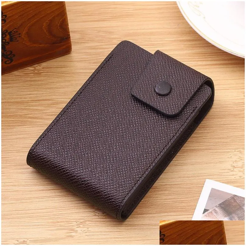 multi-function pocket storage bag organizer mini card wallet holder for mens womens pu leather coin purse bag1