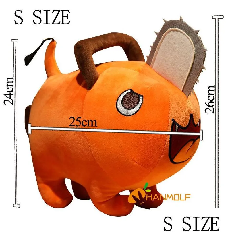 9pcs 25cm monster pochita toy chain saw man stuffed doll plush anime chainsaw dog cosplay cartoon movie game character for kids