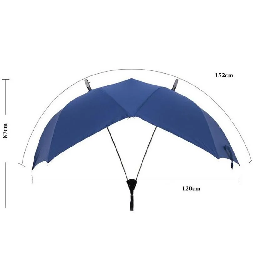 creative automatic two person umbrella large area double lover couples fashion multifunctional windproof1