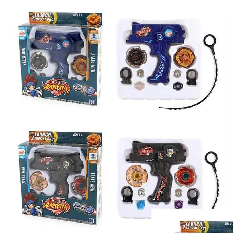 beyblades metal fusion burst set toys with dual launchers hand bayblade spinning tops toy bey blade classic childrens gift x0528 dro