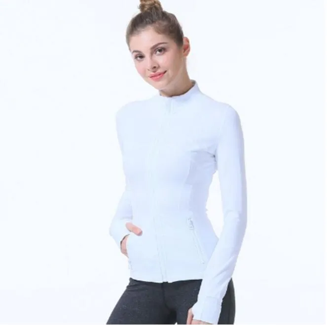 LL 2023 Yoga Jacket Women`s Define Workout Sport Coat Fitness Jacket Sports Quick Dry Activewear Top Solid Zip Up Sweatshirt Sportwear Hot Sell LU-088
