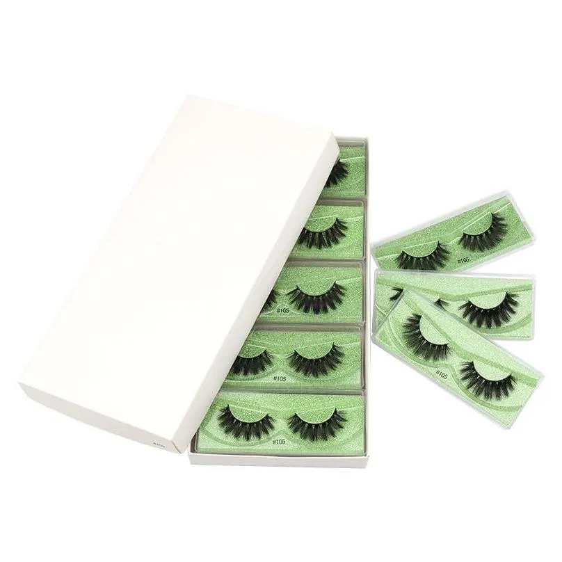 3D Mink Eyelash Wholesale Lashes False Eyelashes In Bulk Case with Multicolor Base Card Coloris Makeup Eye Lash Packaging Box