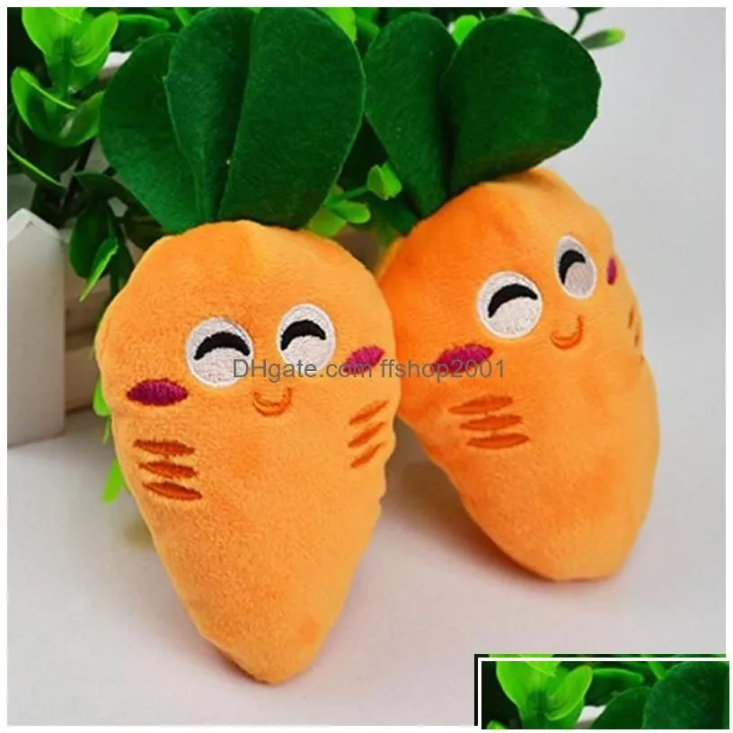 dog toys chews carrot plush chew squeaker toy vegetables shape pet puppy drop delivery home garden supplies dh1ha