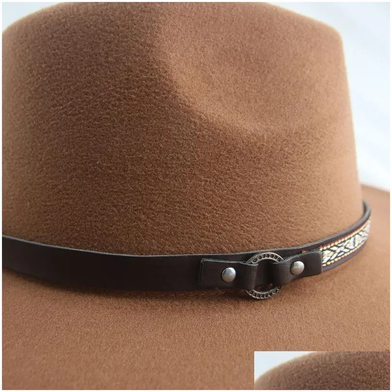 hat hats for women hats man hat male wide brim 9.5cm belt band fedoras fedora hat panama jazz caps man hat