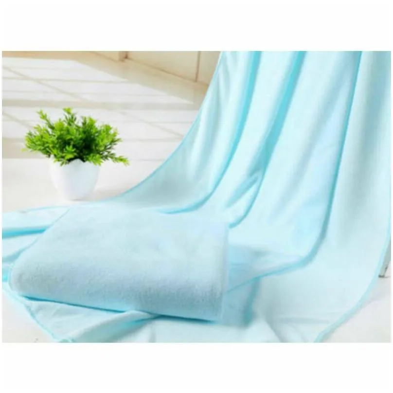 Towel 70X140Cm Absorbent Soft El Spa Bath Microfiber Travel 100% Genuine Turkish Cotton 14Colors To Choose1 Drop Delivery Home Garde Otzfc