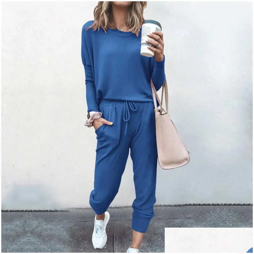 Women`s Tracksuits Jogging Suits for Women Casual 2 Piece Spring and autumn sports and fitness wear Long Pant Set Sweatsuits Tracksuits