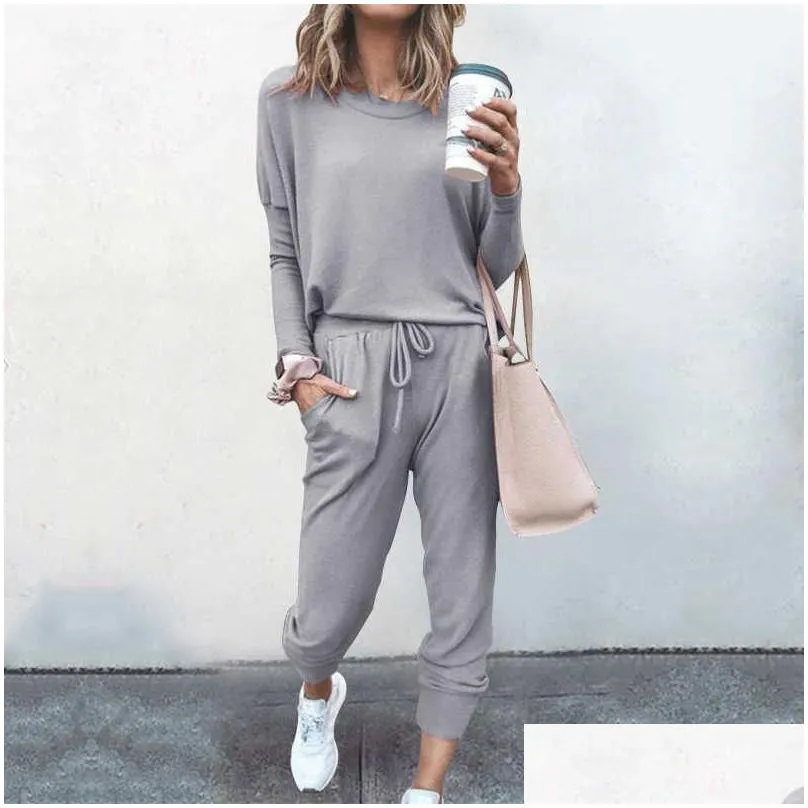 Women`s Tracksuits Jogging Suits for Women Casual 2 Piece Spring and autumn sports and fitness wear Long Pant Set Sweatsuits Tracksuits