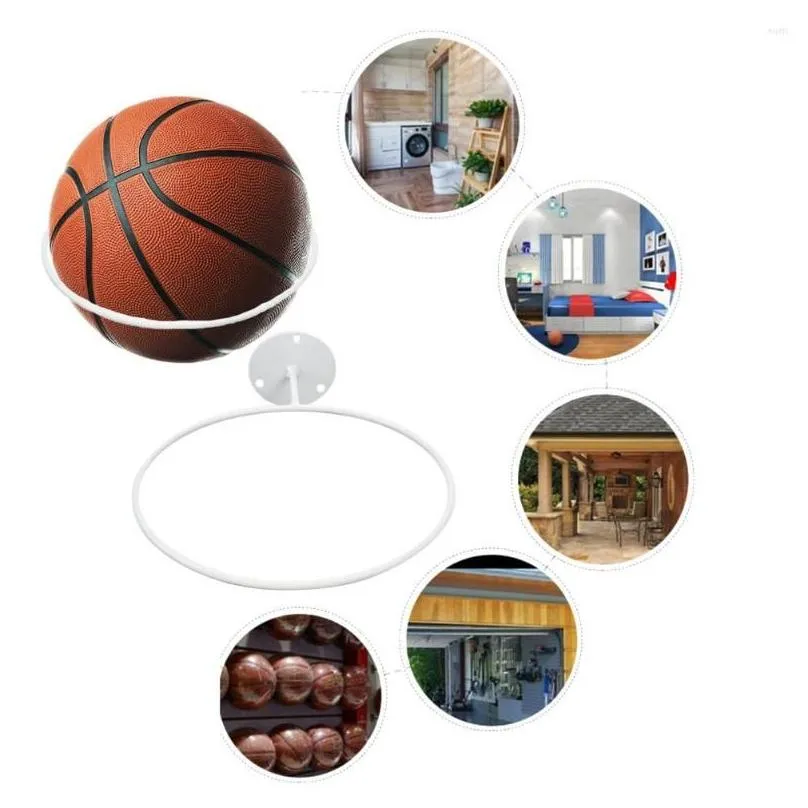 hooks wall mounted basketball storage rack iron multi-purpose football display shelf ball holder space saving living room decor