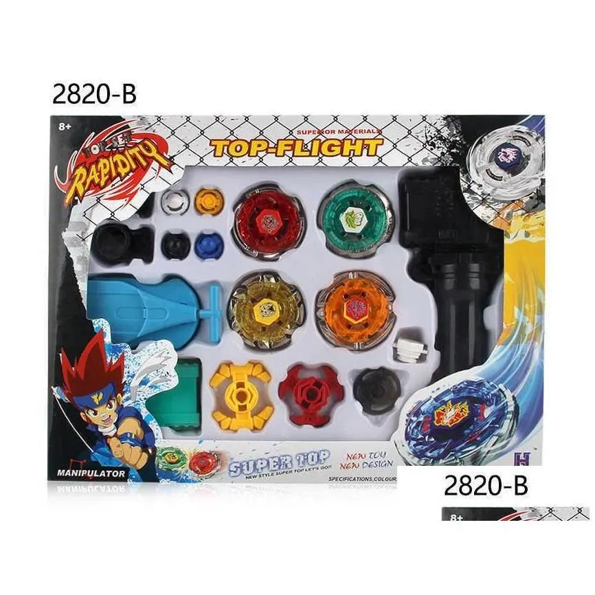 beyblades metal fusion burst set toys with dual launchers hand bayblade spinning tops toy bey blade classic childrens gift x0528 dro