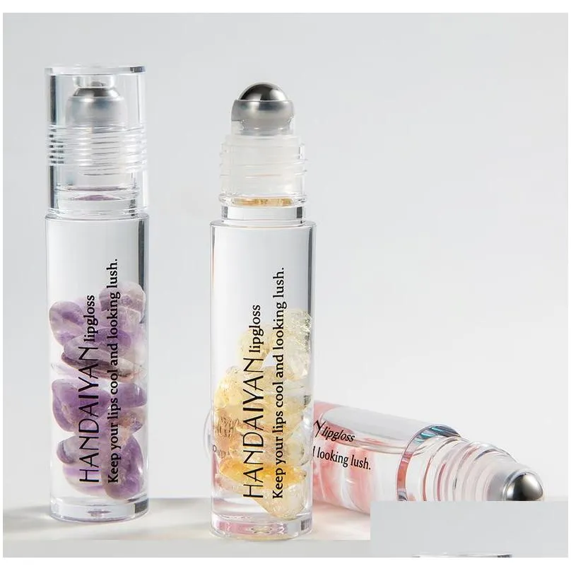 Handaiyan Crystal Ball Lip Gloss Enriched Moisturizer Hydrating Natural Long-lasing Repair Damaged Lips Makeup Transparent Lipgloss