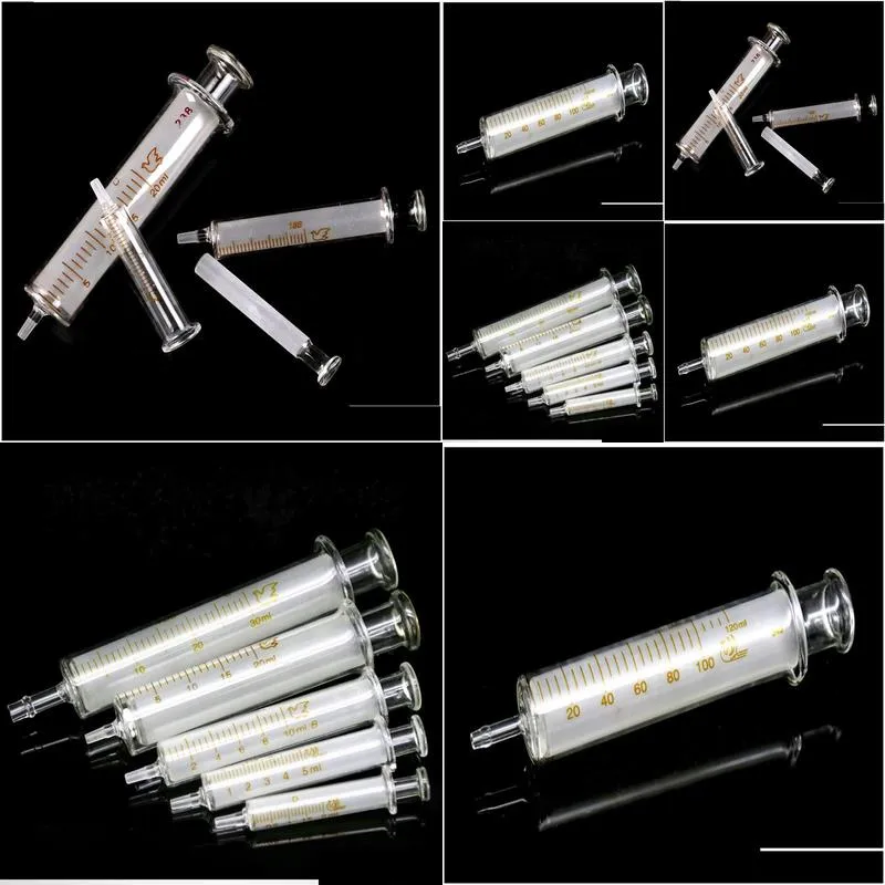 wholesale other measuring analysing instruments all size 1ml to 100ml lab disposable glass injection syringe liquid syringe transfer pipette without needle