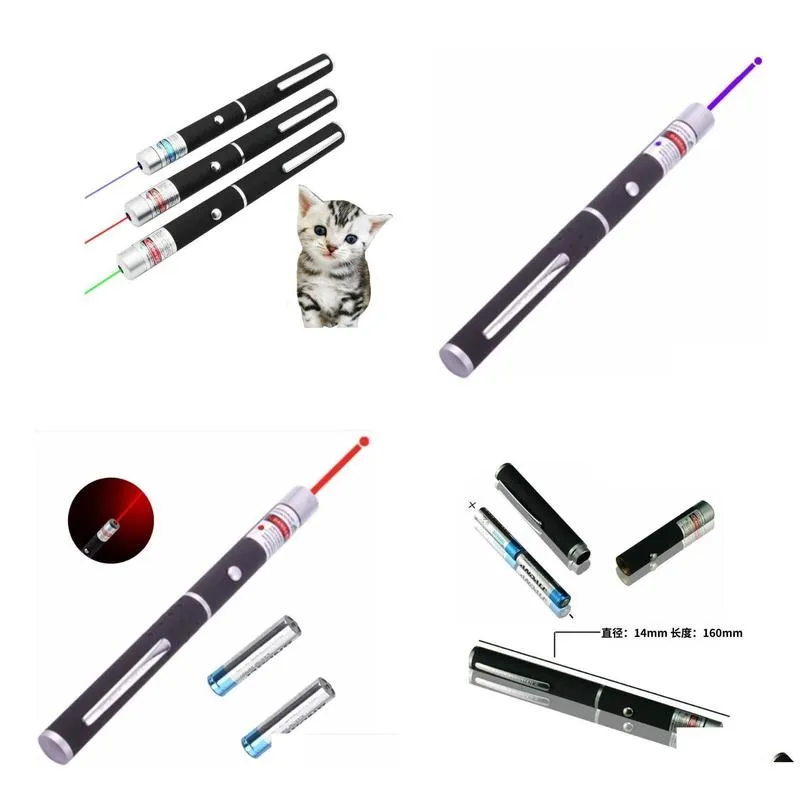 Laser Pointer Wholesale Powerf Green Blue Purple Red Pen Stylus Beam Light Lights 5Mw Professional High Power Drop Delivery Office S Dhoom