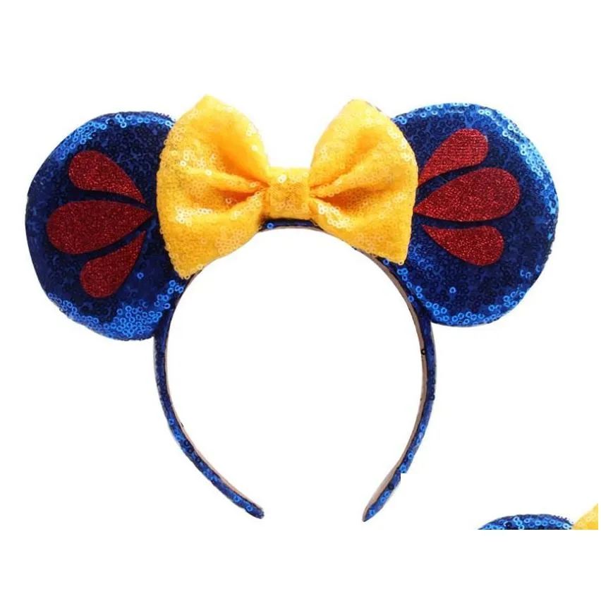 hair accessories mouse ears headband sequins bows charactor for women festival hairband girls partyhair