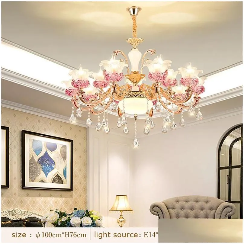 nordic led chandelier for bedroom living room dining restaurant modern ceiling foyer study loft crystal fixtures chandeliers