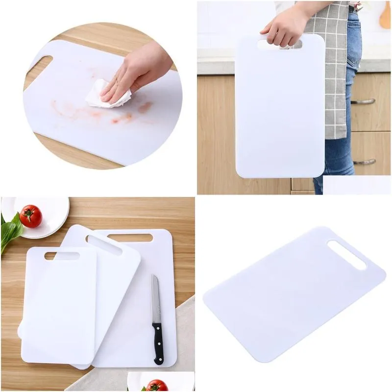 moldproof kitchen household fruit polyethylene resin plastic large food cutting chopping board knife mildew proof pp blocks t200708