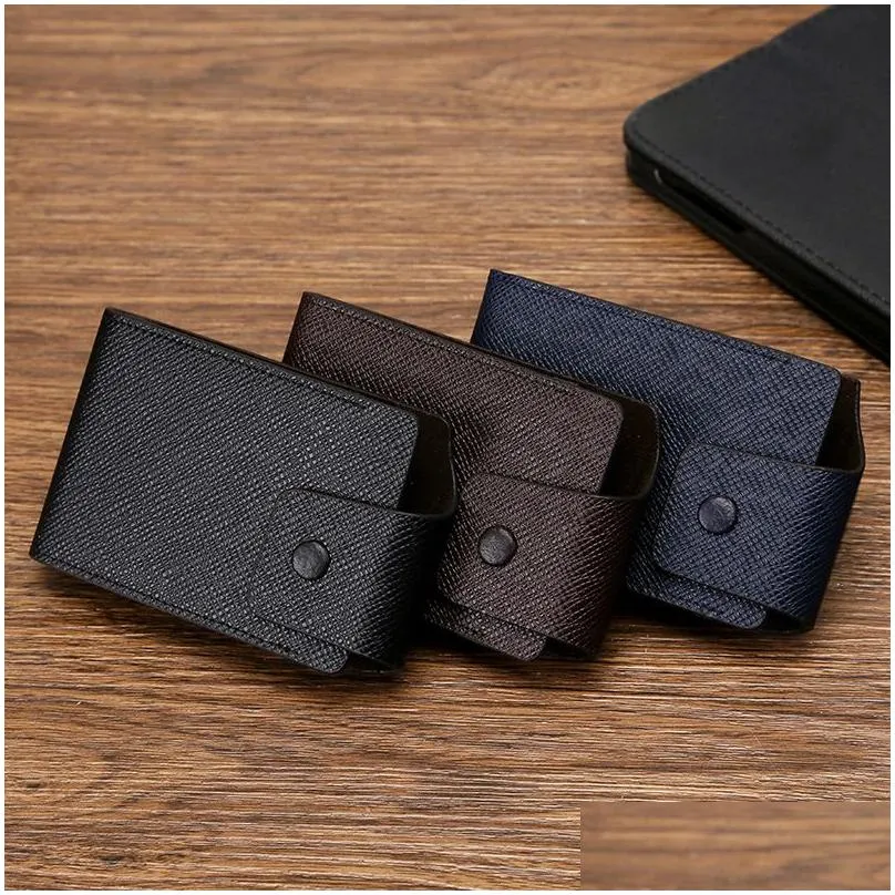 multi-function pocket storage bag organizer mini card wallet holder for mens womens pu leather coin purse bag1