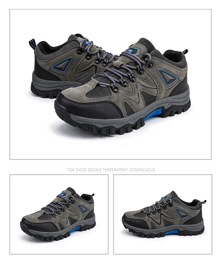 Men Outdoor Sports Shoes Non-slip Wear-resistant Shock Absorption Hiking Walking Sneakers Running Casual designer shoes factory item 6686
