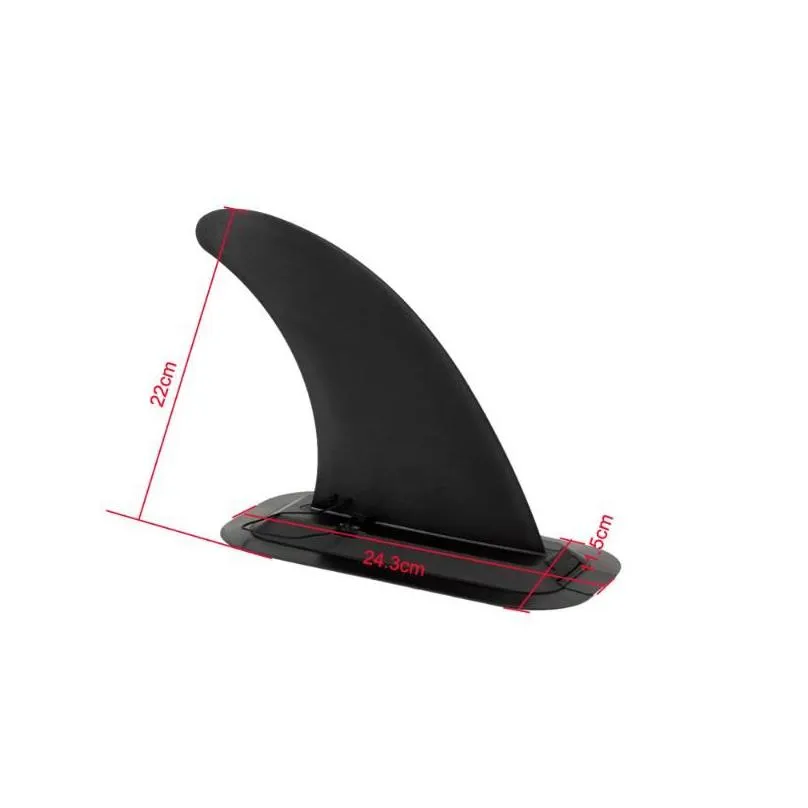 Inflatable Boats Rafts/Inflatable 1pc Large Size Kayak Skeg Tracking Fin Black Canoe Rowing Integral Mounting Points Watershed Board