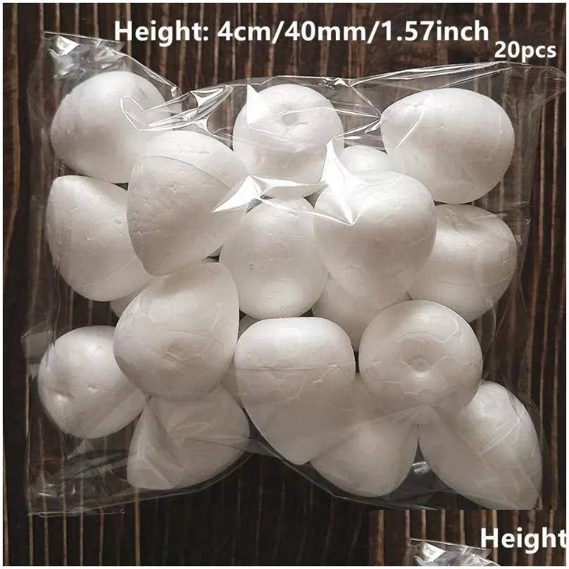 Decorative Flowers & Wreaths 2/2.5/3/3.5/4/5.5cm 10pcs-80pcs White Foam Rose Bud For Nylon Flower Making Material Supplies Stocking