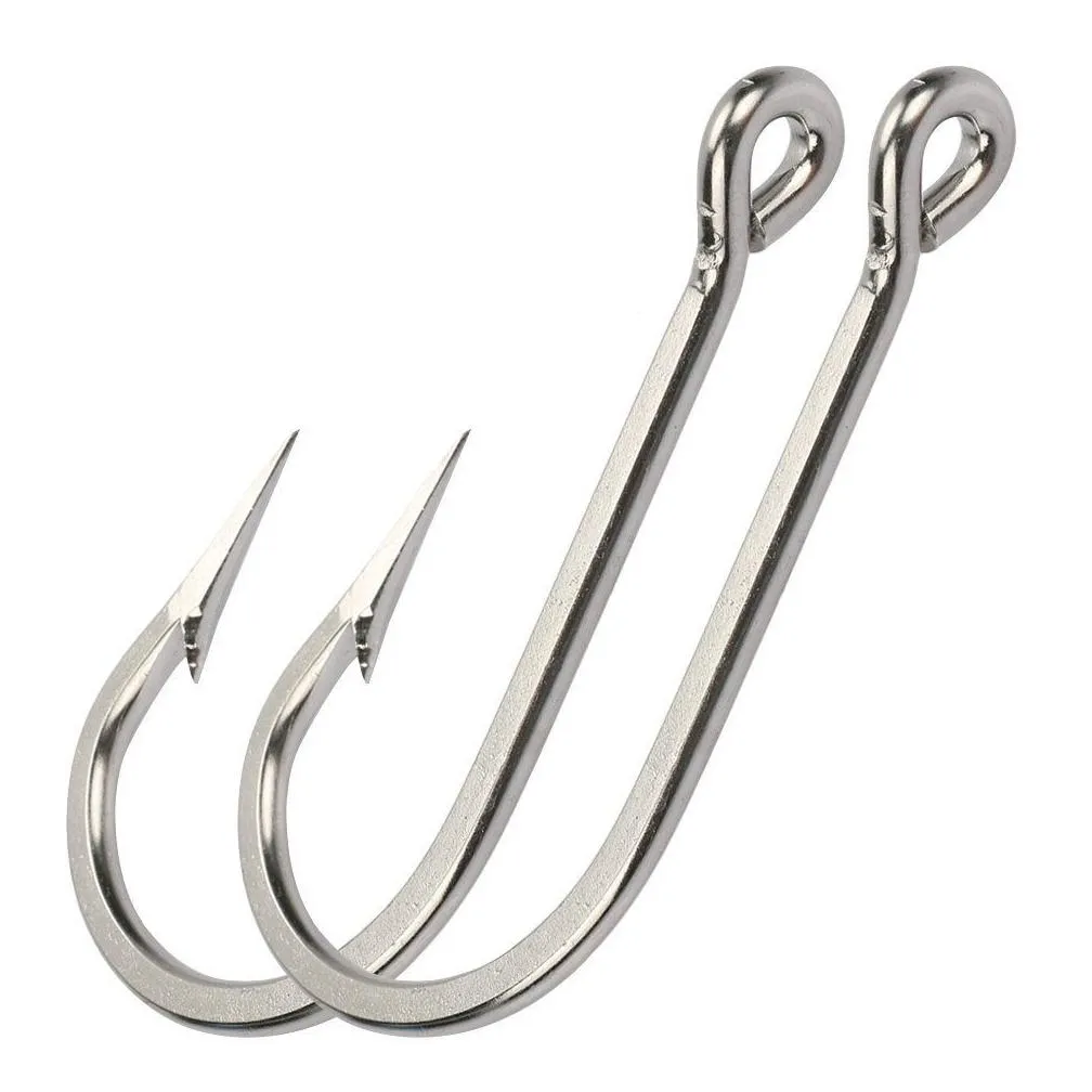 Fishing Hooks 50Pcs Saltwater Large Nt Shark And Alligator Extra Strong 420  Stainless Steel Hook7133505 Drop Delivery Sports Outdoors Dheol