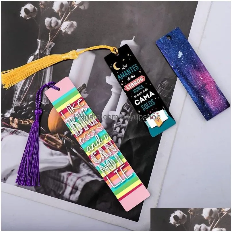 keychains lanyards 30pcs sublimation blank bookmarks sublimation blank products diy bookmark craft projects sublimation double sublimation