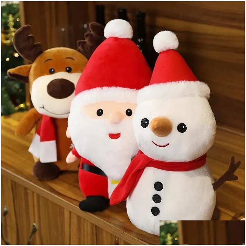 christmas party plush toy cute little deer doll valentine day christmas decorations angel dolls sleeping pillow soft stuffed animals soothing gifts for