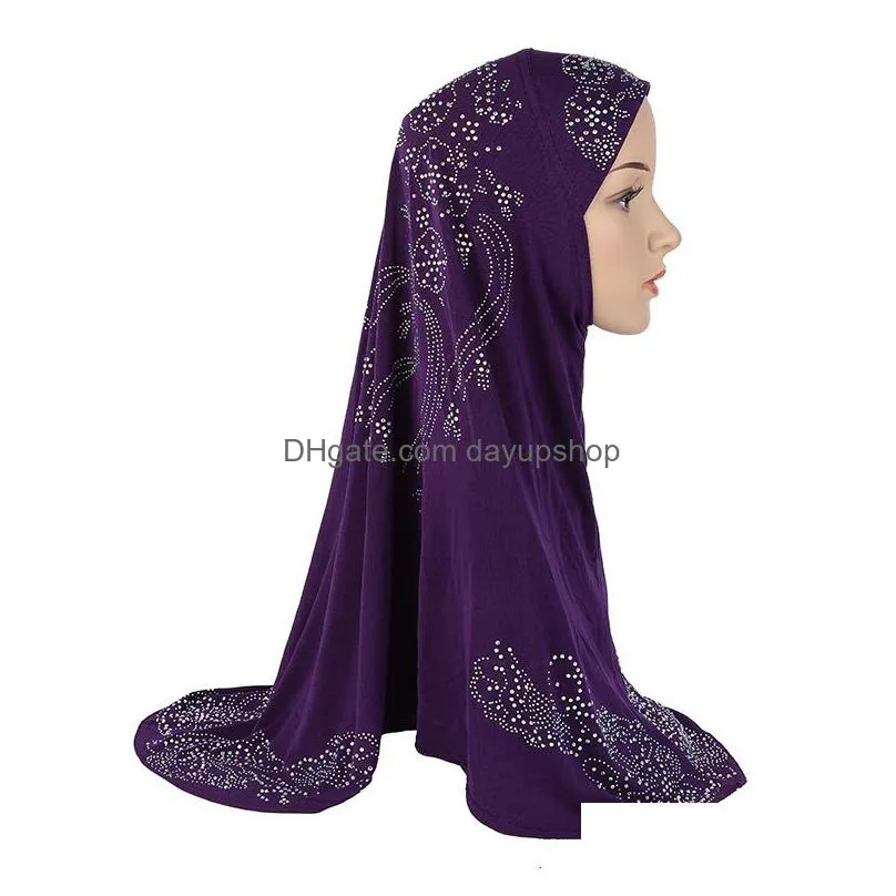 hijabs yyz7 instant hijab heavy crystal line drill hijab for women veil muslim fashion islam hijab cap scarf for muslim headscarf