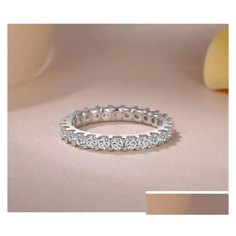 rings for women silver color cubic zirconia ring white stone bridal wedding engagement trendy jewelry bijoux femme cc1565