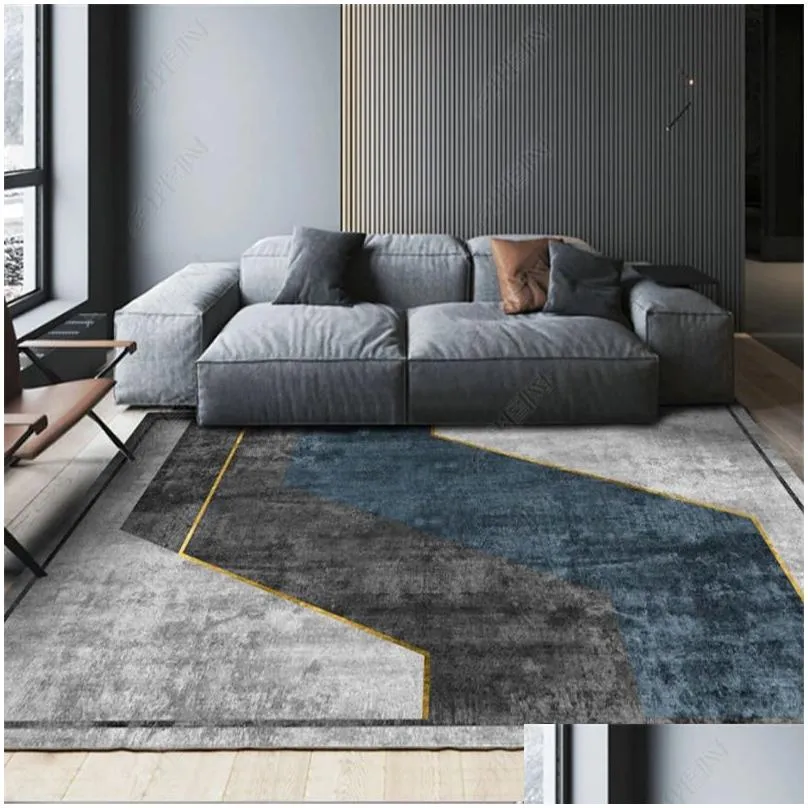 carpet geometric printed living room large area rugs modern home decoration bedroom washable floor lounge rug 220919