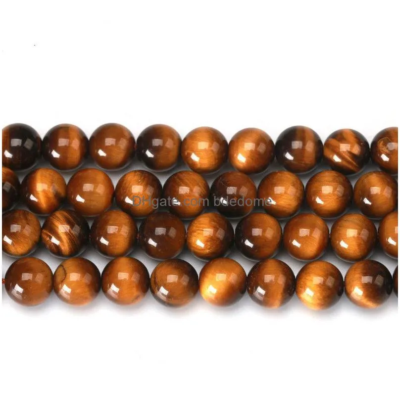 3a tiger eye stone round beads 8mm 14mm 16mm yellow loose diy jewelry accessories semi finished products wholesale