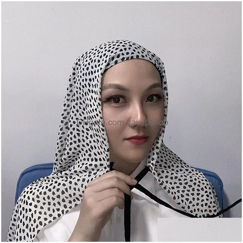 hijabs eid muslim hijab women bubble chiffon scarf lace up long scarves headwraps malaysia veil headwear turban shawls islamic arab