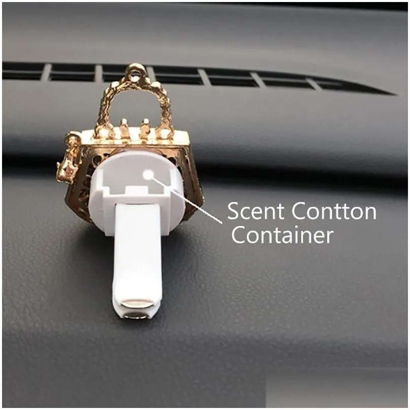 Interior Decorations Bling Car Accessories Girls Purse High Heel Air Freshener Auto Outlet Perfume Clip Scent Diffuser Elegant