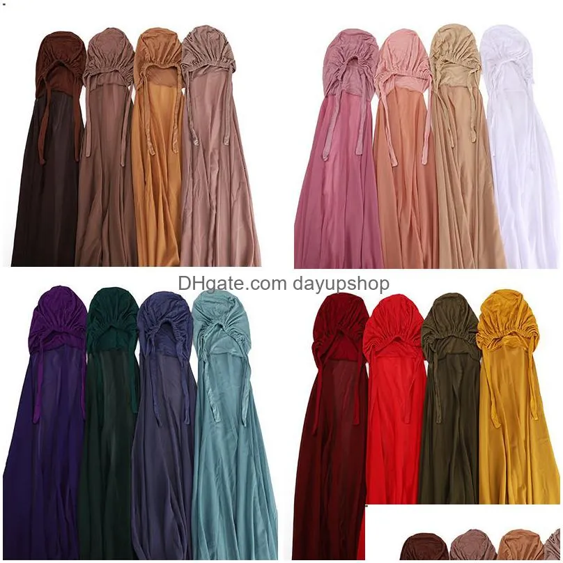 hijabs 70*175cm muslim hijab scarf shawls women solid color head wraps islamic hijabs scarves ladies femme veil ramadan elegant 230509