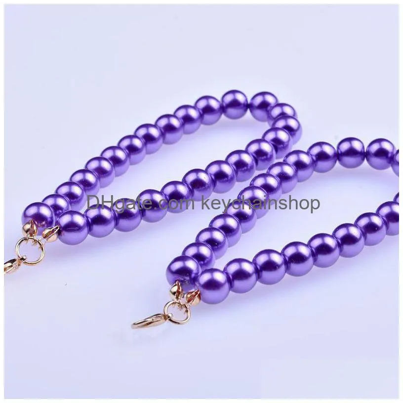 imitation pearl keyring for women couple car bag pendant key chains gift ornament keyfob key holder jewelry accessory