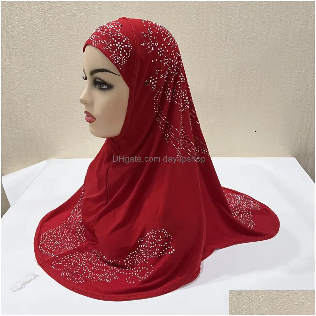 hijabs yyz7 instant hijab heavy crystal line drill hijab for women veil muslim fashion islam hijab cap scarf for muslim headscarf