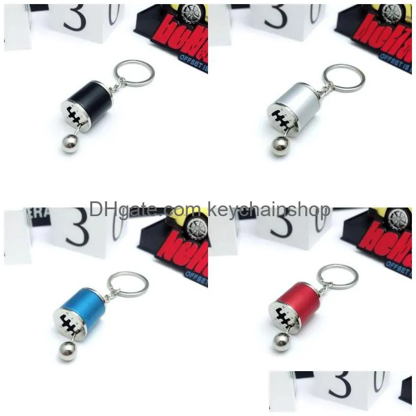 manual transmission keychains essential zinc alloy fashion accessories metal key chain car gear shifter leverstick