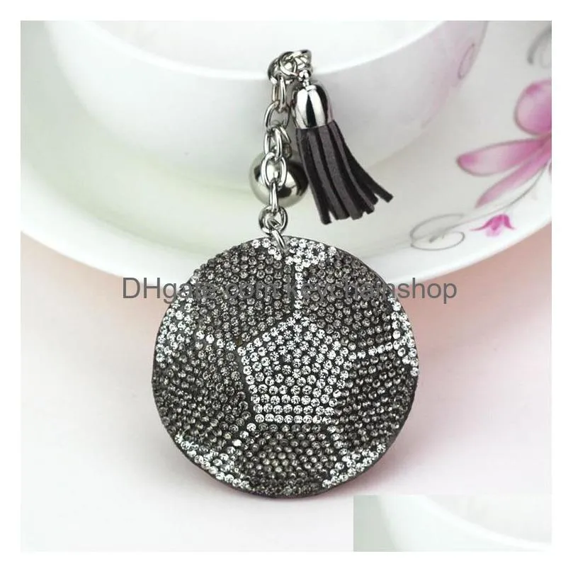 lovely football keychains for women men  key ring holder cute car key chains jewelry gifts accessories