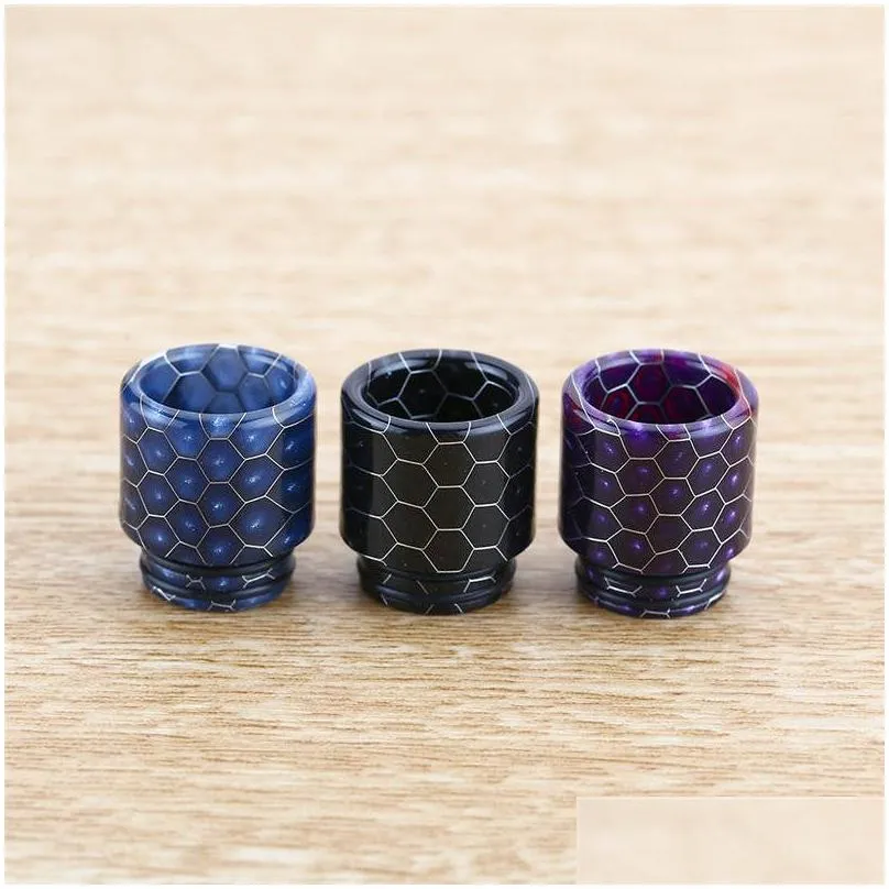 snakeskin 810 drip tips snake wide bore cigarette holder tfv8 tfv12 mouthpiece for 810 thread tfv 8 12 big baby sub ohm smoke tank