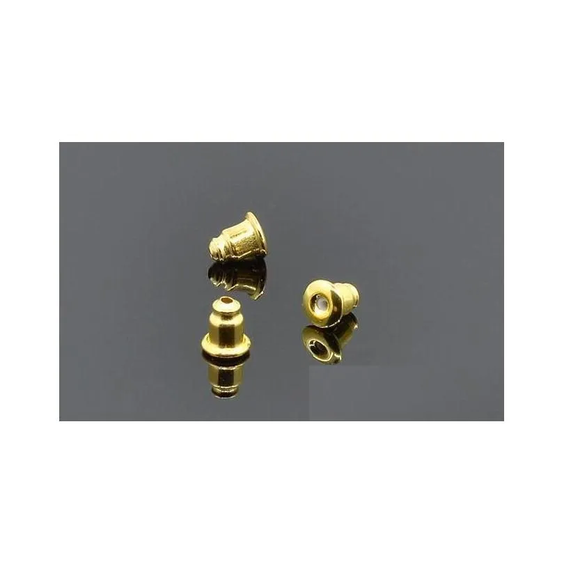 Gold/Silver Metal Butterfly Earring Ear Studs Back Stoppers Scrolls Ear Post Jewelry Findings Earplug 100pcs/50pairs