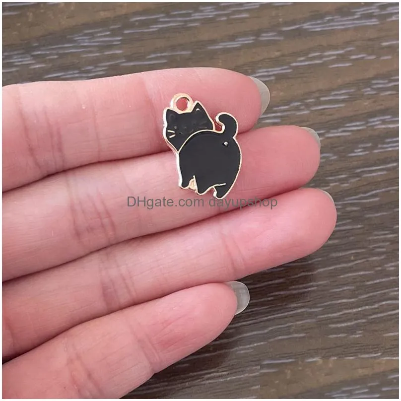 50pcs animal pendant pet cat charm for diy jewelry making charms bracelet pendants necklace earrings bookmark zipper pull keychains