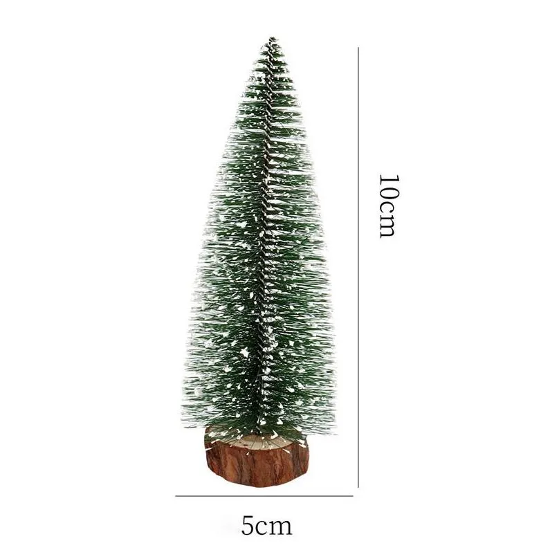 mini christmas decorations tree small cedar desktop led glowing trees for year home decoration