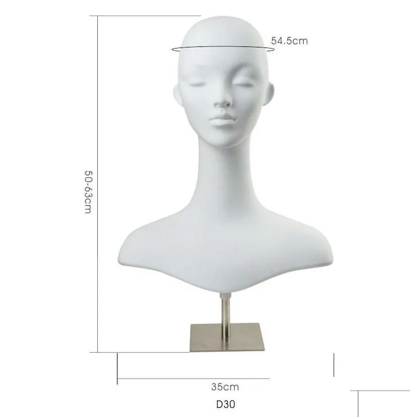 Jewelry Pouches, Bags High Quality Female Mannequin Dummy Head And Hands For RingEarring Necklace Hat Sunglass Display Manikin Torso