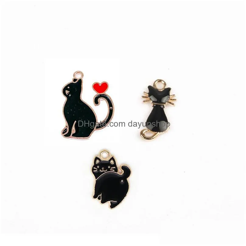 50pcs animal pendant pet cat charm for diy jewelry making charms bracelet pendants necklace earrings bookmark zipper pull keychains