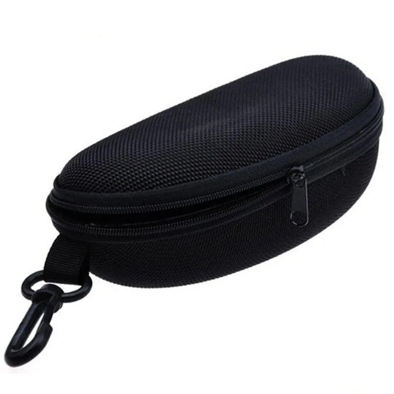 wholesale Sunglass Protection Box Eyewear Cases Oxford Cloth Black Color Zipped Glasses Case Optional Cloth