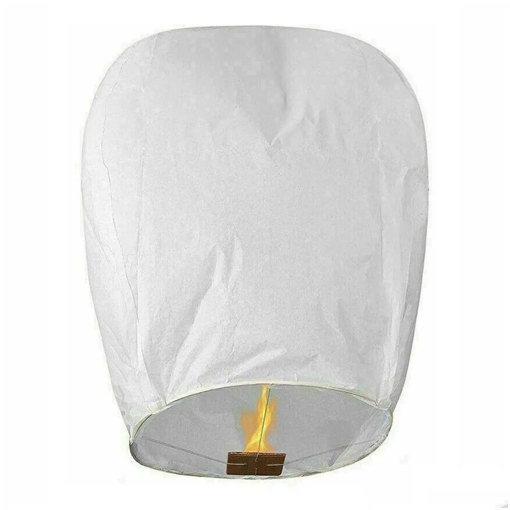 10pcs/set flying lantern sky ing lantern paper lanterns diy chinese lamp for christmas party wedding decoration 201127