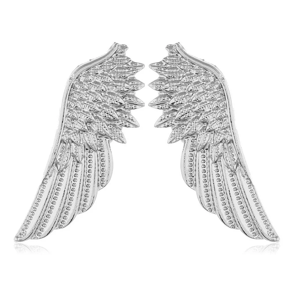 hot retro angel wings brooches men`s badge brooch pin snake brooches lapel medal women shirt collar clothing & accessories